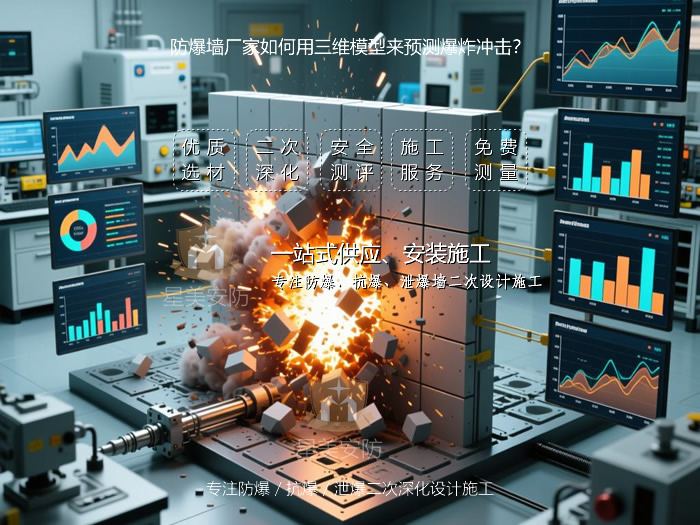 防爆墙厂家三维模型来预测爆炸冲击